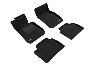 BMW 3 Series Floor Mats - Front and Rear - 3D MAXpider - Elegant - Black - `12-`18